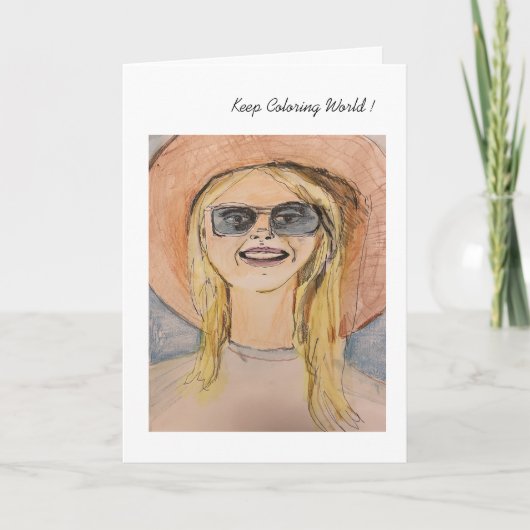 マリリン・カードを塗り続けて カード (正面)