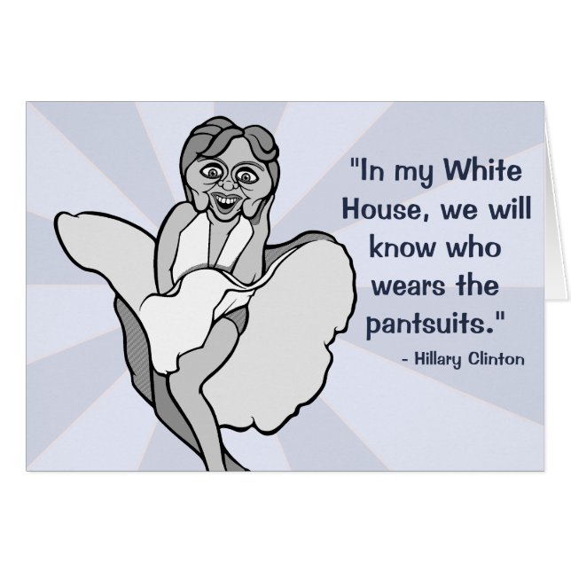 マリリン・モンローとしてヒラリー・クリントン (正面横)