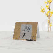 マリリン・モンローの落書きNotecard カード (黄色い花)