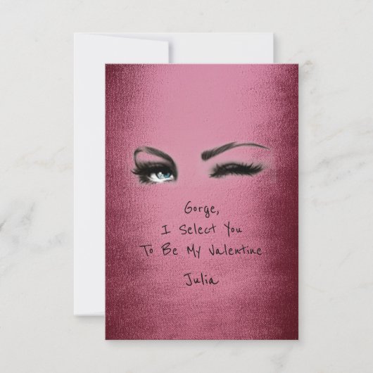 マリリン・モンローブルゴーニュのバレンタインの愛の宣言 招待状 (正面)