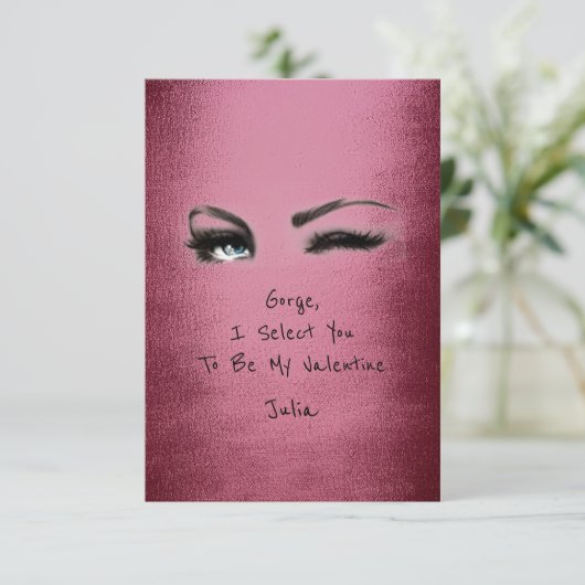 マリリン・モンローブルゴーニュのバレンタインの愛の宣言 招待状 (スタンド正面)