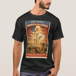 マリリン・モンロー「USOツアー」ヴィンテージポスター Tシャツ