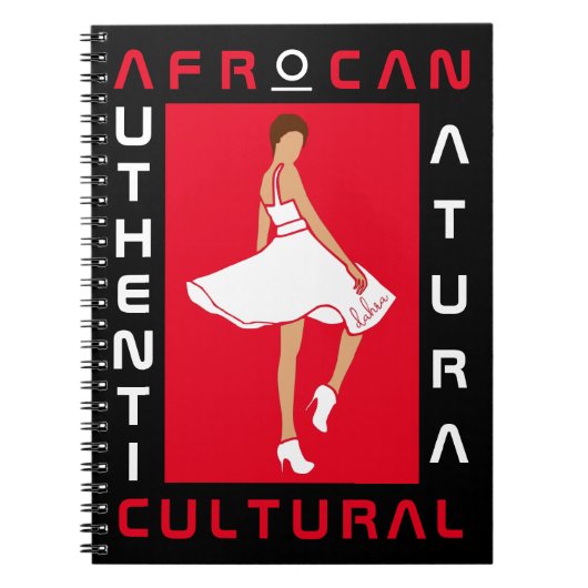 マリリン・モンFRO AFRoCAアフロ・アフリカ黒人女性 ノートブック (正面)