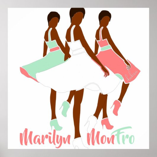 マリリン・モンFRO AFRoCAアフロ・アフリカ黒人女性 ポスター (正面)