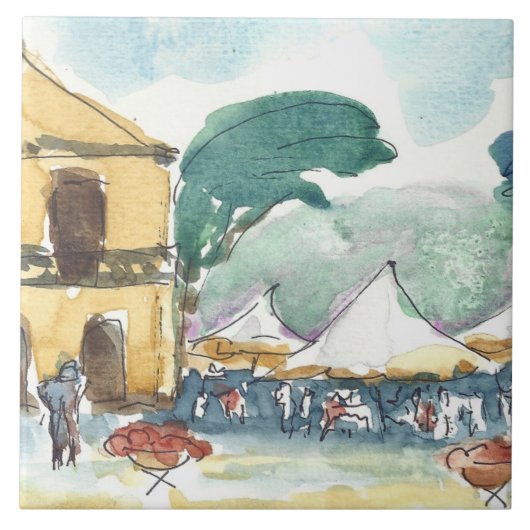 マリリンHolmesのセラミックタイル"Ravelloイタリア" タイル (正面)