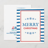 マリンなクリスマス ホリデー カード (正面/裏面)