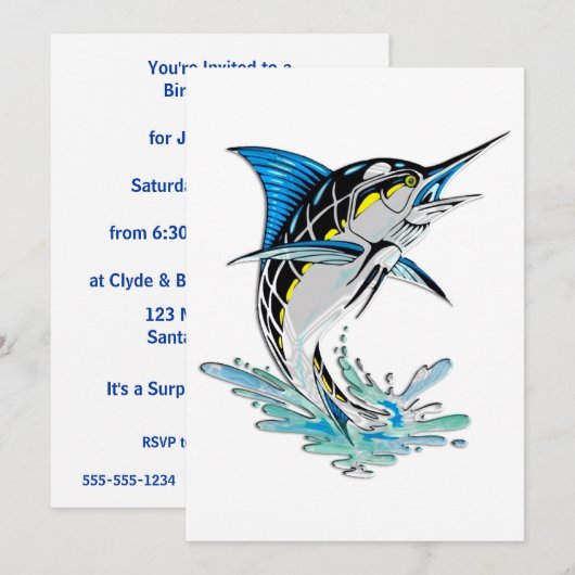 マリンの大ジャンプ 招待状 (正面/裏面)