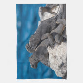 マリンイグアナ キッチンタオル (縦)