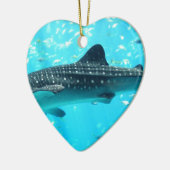 マリンウォータースタイリッシュシッククールブルーホエールシャーク セラミックオーナメント (左)