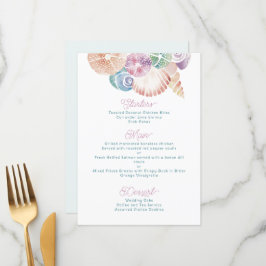 マリンウォーター色シーシェル（青、紫オレンジ） メニュー