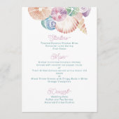 マリンウォーター色シーシェル（青、紫オレンジ） メニュー (正面)