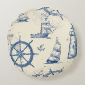 マリンエレメ付き丸い形のジンジャーブレッドクッキー ラウンドクッション (裏面)