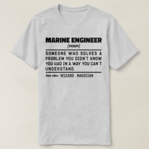マリンエンジニアヌ海エンジニアリングマリーナーパパ Tシャツ