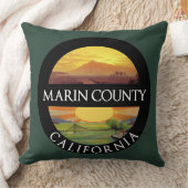 マリンカウンティ山タマルパイスTシャツ クッション (ブランケット)