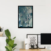 マリンカウンティCA衛星プリントタマルパイス山 ポスター (ホームオフィス)