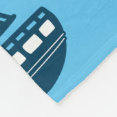 マリンカラフルライフ&ボ航海のートいかりスワドル フリースブランケット (角)