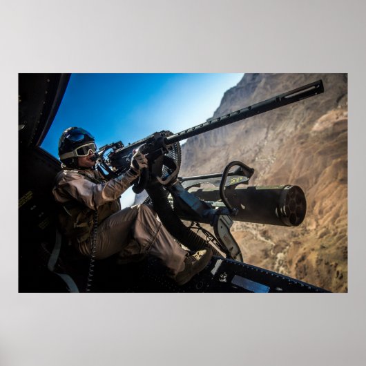 マリンガンが標的に荷重を掛ける ポスター (正面)