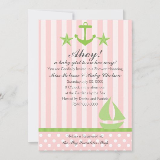 マリンガール 招待状 (正面)