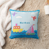 マリンクラフト海航空機のパーソナライズ青空 クッション (ブランケット)