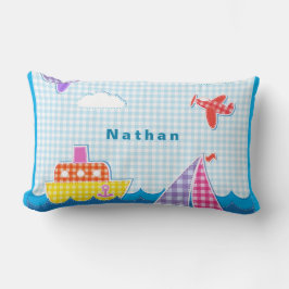 マリンクラフト海航空機のパーソナライズ青空 ランバークッション