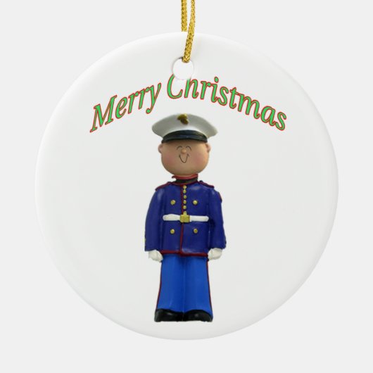 マリンクリスマスオーナメント セラミックオーナメント (正面)
