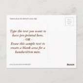 マリンサンライズ ポストカード (裏面)