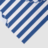 マリンテーマブルーとホワイトストライプいかり付き 薄葉紙 (詳細)