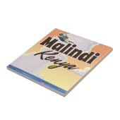 マリンディ・ケニアヴィンテージ休暇ポスター タイル (側面)