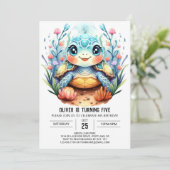 マリンデジタルシックタートルボーイ誕生日 招待状 (スタンド正面)