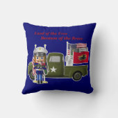 マリンナツクラッカーとリトル軍隊トラック クッション (裏面)