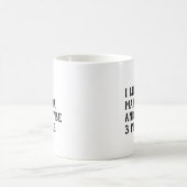 マリンバが好きなユーモア コーヒーマグカップ (中央)
