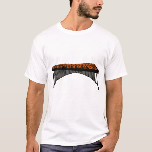 マリンバのデザインのグラフィック1 Tシャツ (正面)
