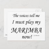 マリンバの声は遊 ポストカード (正面/裏面)