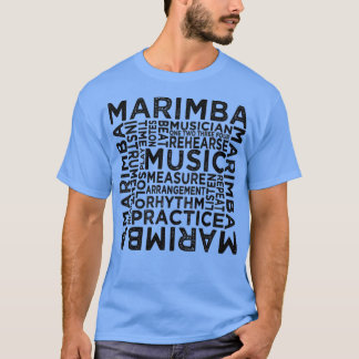 マリンバタイポグラフィ Tシャツ