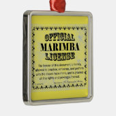 マリンバ免許 メタルオーナメント (右)