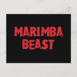 マリンバ獣はがき ポストカード