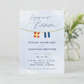 マリンフラッグイニシャル ナウティカルエンゲージメントパーティーI 招待状 (スタンド正面)