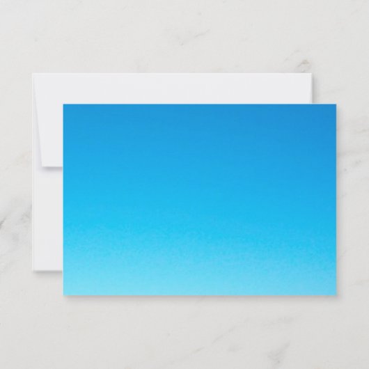 マリンブラスのビーチウェディングの出欠確認返信 出欠カード (裏面)