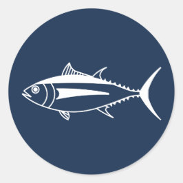 マリンブルーのマグロの白身 ラウンドシール