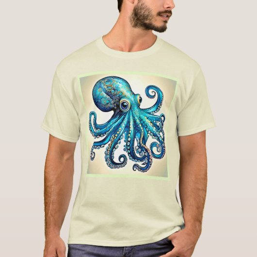 マリンブルータコグローデザイン Tシャツ (正面)