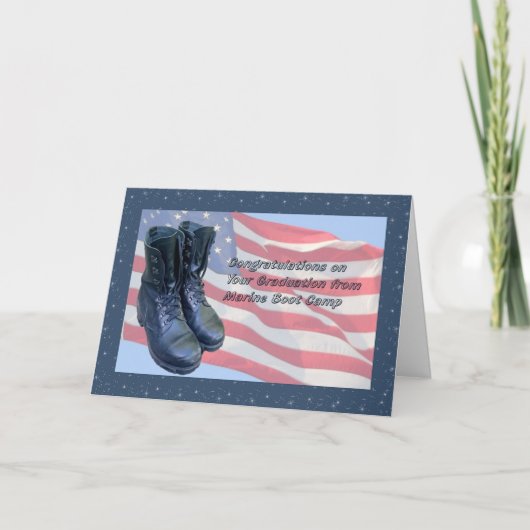 マリンブートキャンプ卒業用カード カード (正面)