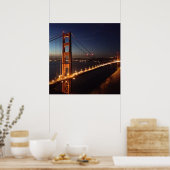 マリンヘッドランズからのゴールデンゲートブリッジ ポスター (キッチン)