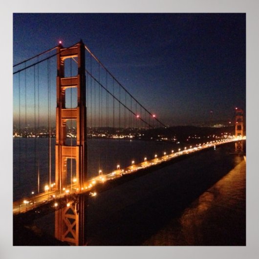 マリンヘッドランズからのゴールデンゲートブリッジ ポスター (正面)