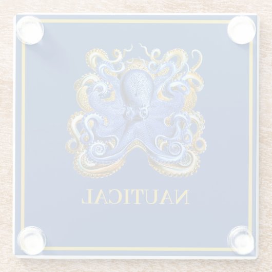 マリンボートビーチハウスタコパーソナル航海の ガラスコースター (裏面)