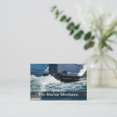 マリンボート整備士及びディテリング 名刺 (スタンド正面)