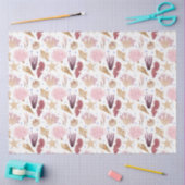 マリンライフシリーズデザイン15ティッシュペーパー 薄葉紙 (クラフト)