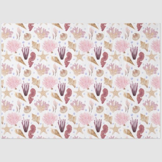 マリンライフシリーズデザイン15ティッシュペーパー 薄葉紙 (正面)