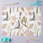 マリンライフシリーズデザイン34ティッシュペーパー 薄葉紙 (クラフト)