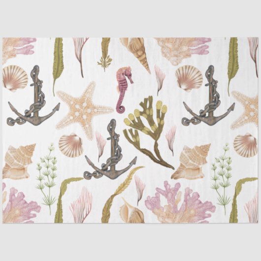 マリンライフシリーズデザイン34ティッシュペーパー 薄葉紙 (正面)