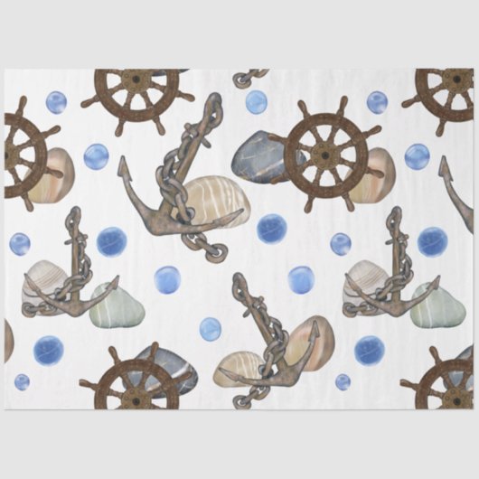 マリンライフシリーズデザイン35ティッシュペーパー 薄葉紙 (正面)